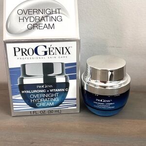 ProGenix Pro Skin Care Hyaluronic + Vitamin C- Overnight Hydrating Cream- 1 oz